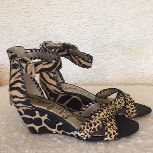 NWOT Sam Edelman ankle strap wedge sandal